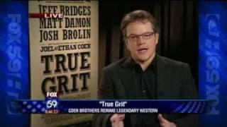 Matt Damon Talks About True Grit [upl. by Rashidi]