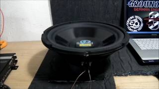 12quot 30cm Emphaser Impulse EI12 S2 EI12S2 Subwoofer Test Xmax 120 bis 20Hz an Emphaser EA1450XT [upl. by Garibold]