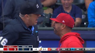 HOT MIC Oli Marmol and Daniel Descalso Ejected vs Milwaukee Brewers [upl. by Cirone284]