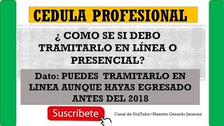 CÉDULA PROFESIONAL 2 FORMAS DE OBTENERLO [upl. by Nivak429]