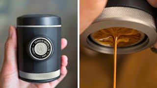 Smallest espresso machine  Gadgets of the Week [upl. by Ennairrek]