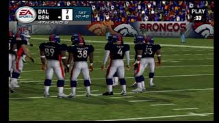 Madden 2004 Broncos vs Cowboys [upl. by Kcorb]