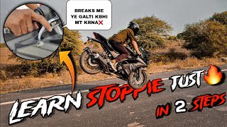 LEARN STOPPIE 💥JUST IN 2 STEPS ✨️ HOW TO DO STOPPIE IN R15 V3  STOPPIE TUTORIAL ✅️ [upl. by Shiverick695]