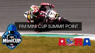 FIM MINI CUP at Summit Point with ASRA  Saturday Races 190 Ohvale 160 Ohvale  110cc  and 50cc [upl. by Enelym]