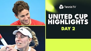 Ruud vs Griekspoor Sonego v Zverev Kerbers Return and Swiatek  United Cup 2024 Day 2 Highlights [upl. by Marx]