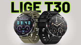 Lige T30  Smartwatch Militar Com Ótimo CustoBenefício  Review [upl. by Nivlam]