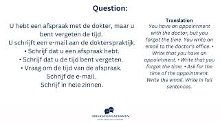 Dutch Writing Exam Practice Part 2  Schrijven Inburgeningsexamen [upl. by Ingold]