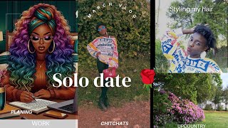 vlog  a bit of planning  how I style my hair  cute solo date  chitchat  awkwardly film [upl. by Tabor]