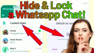 How to Hide Whatsapp Chat Without Archive in iPhone 🔐 Lock Whatsapp Chat in iPhone without Face ID [upl. by Levram]