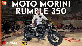 Moto Morini Rumble  Il sogno americano in formato quotpatente A2quot Live da EICMA 2024 [upl. by Adnola192]