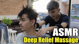 Massage ASMR Deep Stress Relief  ASMR Head Massage [upl. by Rosenstein428]