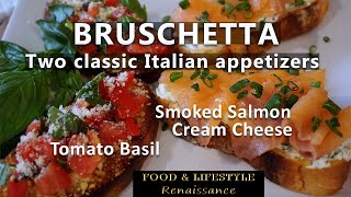 How To Make Delicious Italian Appetizer Bruschetta At Home [upl. by Enileqcaj]