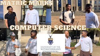 Asking Wits Computer Science Students their Matric marks for Maths and Physics [upl. by Yeltneb]