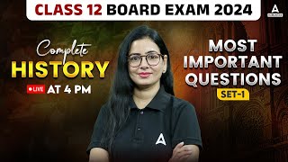 Class 12 History 2024  History Most Important Questions  by Anita Mam [upl. by Notlew]