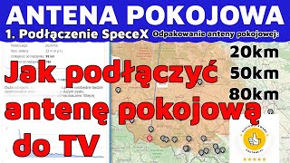 Jak podłączyć antenę pokojową SpeceX Davbol TV DVBT2 [upl. by Girovard630]