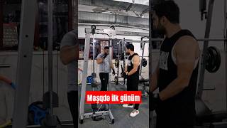 Məşqdə ilk günüm  youtubeshorts məşq fitness viral viralvideo viralshorts azerbaycan idman [upl. by Arekahs]