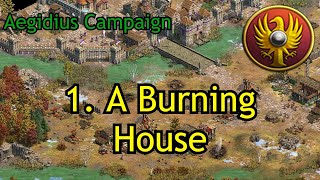 1 A Burning House  Aegidius  AoE2 DE Custom Campaign [upl. by Flossy987]