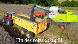 Fin des COLZA 2024  Lexion 650  MF Joskin [upl. by Naniac]