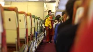 Binman Bangladesh Safety Demonstration aboard their DC10 [upl. by Lekkim]