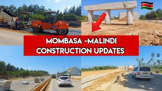 MOMBASA MALINDI HIGHWAY Latest Construction Updates Part 1 [upl. by Ariay]