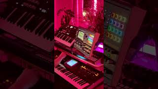 Waldorf Iridium Korg Wavestate and Roland VSynth ambient bit [upl. by Siobhan826]