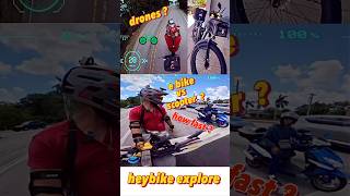 Fast 🤩 E bike delivery heybike explore Uber eats [upl. by Aitetel]