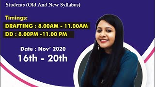 CS Professional Drafting Old amp new syllabus Unit 10 revision day 12 by CS Somya kataria [upl. by Urina]