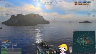 World of warships  3x Shimakaze 20km torps WIDE spread only [upl. by Roshan661]