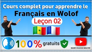 Cours complet pour apprendre le français larabe et langlais en Wolof Leçon N°02 CoursDeLangues [upl. by Llerol]