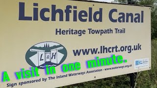 THE LITCHFIELD CANAL RESTORATION A Visit In One Minute  narrowboat canal restoration [upl. by Sisile931]