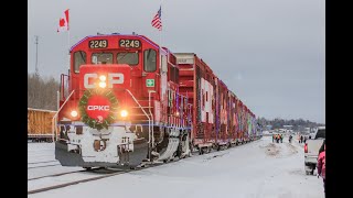 2024 CPKC holiday train chase along the CP Keewatin subdivision with clips of shawnee kishs shows [upl. by Rraval45]