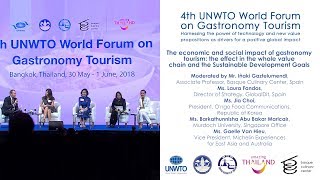 The economic and social impact of gastronomy tourism 4th UNWTO World Forum on Gastronomy Tourism [upl. by Gaige364]