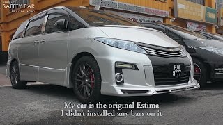 Toyota Estima Installed Full Set Ultra Racing Strut Bar [upl. by Golightly718]