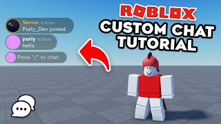 How To Make A CUSTOM CHAT With An Admin Panel Roblox Studio Tutorial [upl. by Edik]