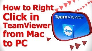 How to Right Click in Teamviewer from Mac to PC [upl. by Eserahs]