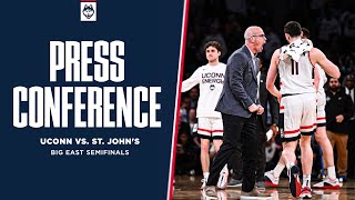 Postgame Press Conference  UConn vs St Johns  BIG EAST Semifinals [upl. by Zeugirdor891]