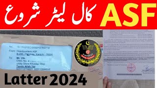 Asf joining latter 2024  Asf call latter 2024  Asf jobs new update today  joining part 1 [upl. by Berlin]