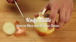 Knife Skills How to Slice and Dice an Onion [upl. by Aimac]