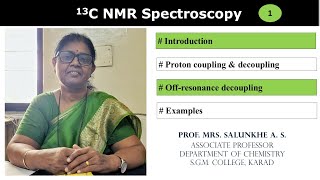 13CNMR spectroscopy Introduction Lecture 1nmr cmr [upl. by Weinreb354]