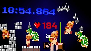 Super Mario Bros Warpless Speedrun in 1854864 WR [upl. by Ennaxor]