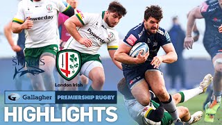 Sale v London Irish  HIGHLIGHTS  McGuigan Scores HatTrick  Gallagher Premiership 202021 [upl. by Sonaj29]