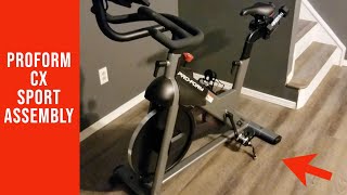 Proform CX Sport Indoor Spin Bike How to Assemble and Unboxing [upl. by Purcell]