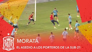 Morata culmina el asedio a los porteros de la Sub21 [upl. by Klina]