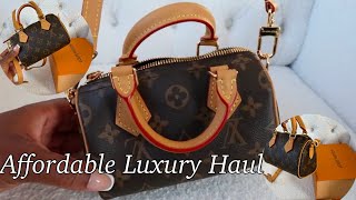 Affordable Luxury Haul  LV Nano Speedy Bag [upl. by Thorr]