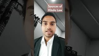 Sources of Hindu Law hindu law court shivam advocate reels viralvideo [upl. by Airlie]