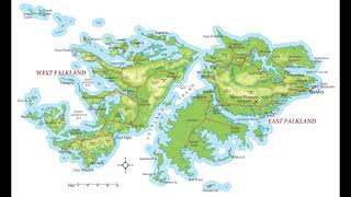 mapa de Las Islas Malvinas [upl. by Ailhat443]