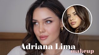 Adriana Lima Inspired Makeup Tutorial [upl. by Boffa]