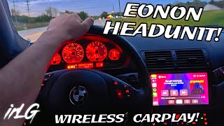 NEW EONON APPLE CARPLAY HEADUNIT FOR THE E46  irLG [upl. by Aillicsirp940]