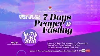 7 Days Prayer amp Fasting  Day 1  Service  1st June 2020  Winners Chapel Manchester [upl. by Holms232]