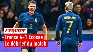 France 41 Écosse  Les Bleus large vainqueurs de lÉcosse en amical  le débrief du match [upl. by Ermentrude]